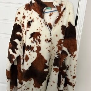 Cozy Cow Print Women's Sweater